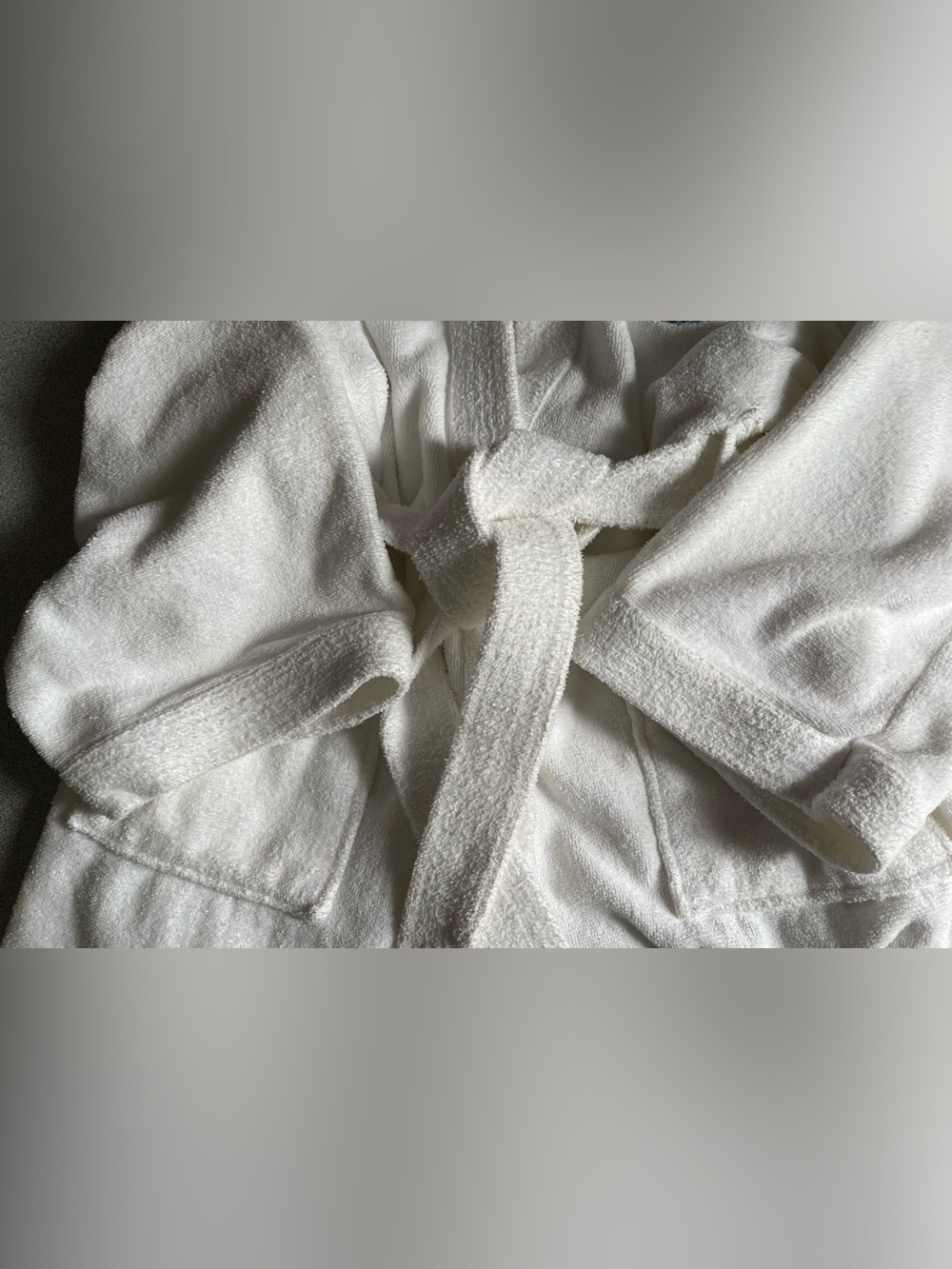 Vintage Ritz Carlton White Blue Logo Terry Robe O/S - Picture 6 of 14